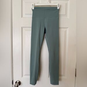 Lululemon High-Waist Seamless Leggings in Sage Green